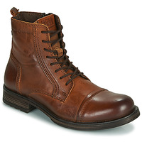 Shoes Men Mid boots Jack & Jones JFW RUSSEL LEATHER Cognac