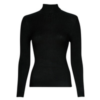 Clothing Women jumpers Only ONLKAROL L/S ROLLNECK PULLOVER KNT NOOS Black