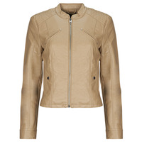 Clothing Women Leather jackets / Imitation le Vero Moda VMFAVODONA Taupe