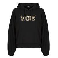 Clothing Women sweaters Vans ANIMALIER LOOSE HOODIE Black