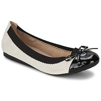 Shoes Women Ballerinas Moony Mood ELALA White / Black